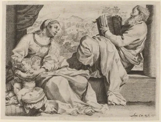 La Sainte Famille avec le jeune Saint Jean-Baptiste